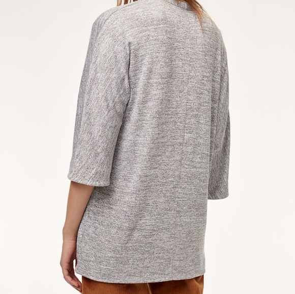 Aritzia Wilfred Free Zlata Sweater in Heather Gray size small - Picture 3 of 8